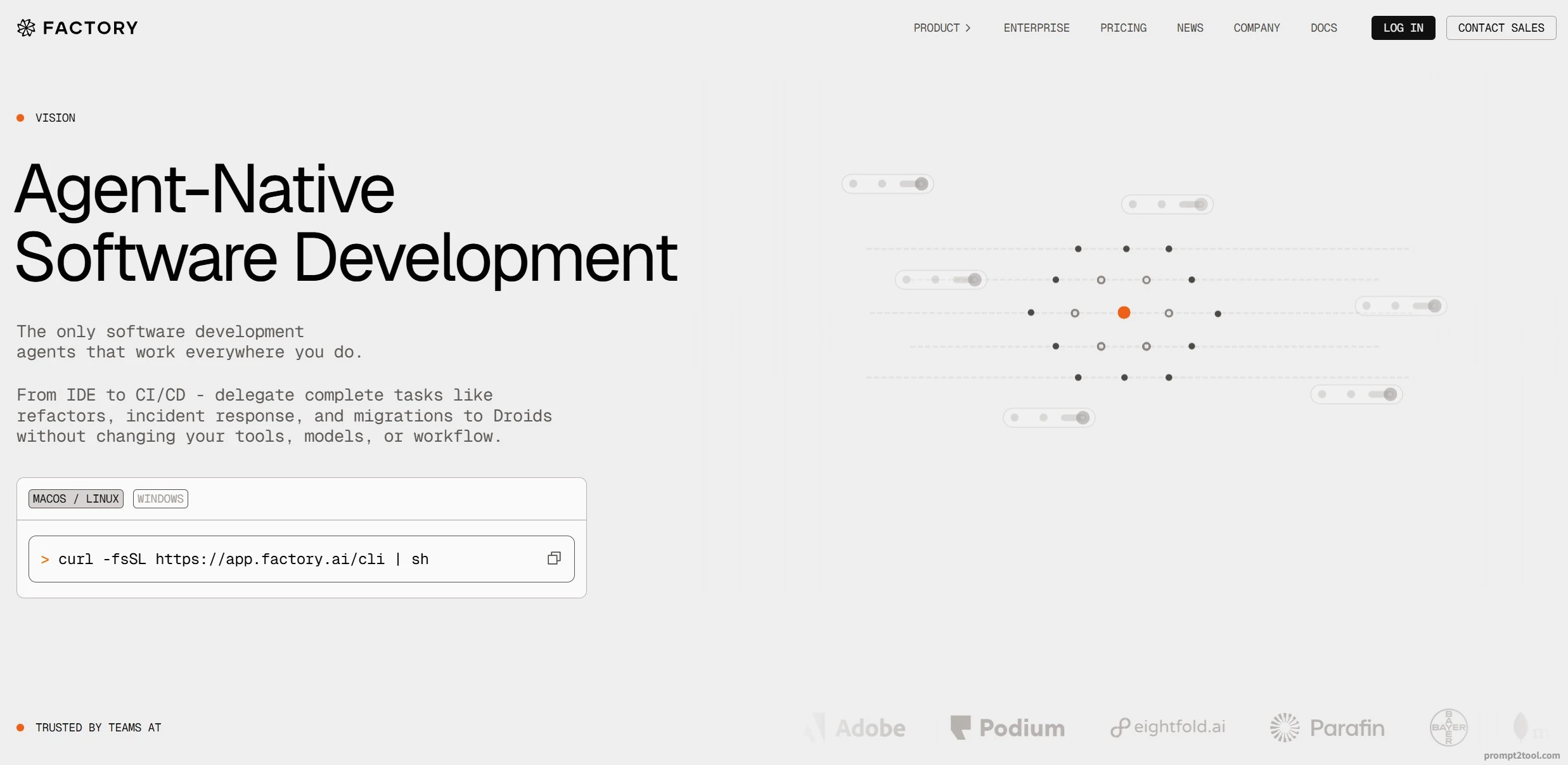 Factory - prompt2tool screenshot 1 of 2