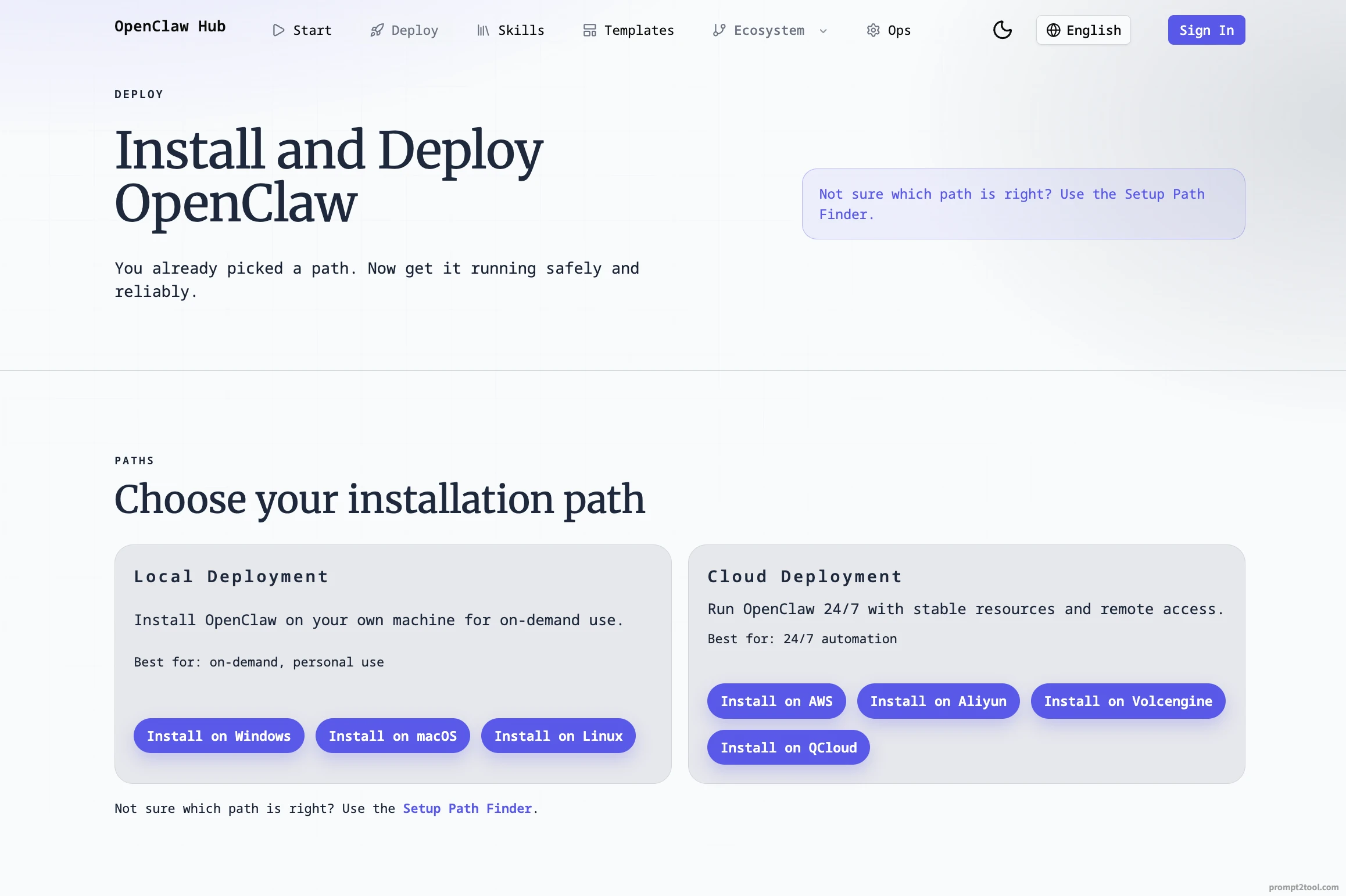 OpenClaw - prompt2tool screenshot 2 of 4